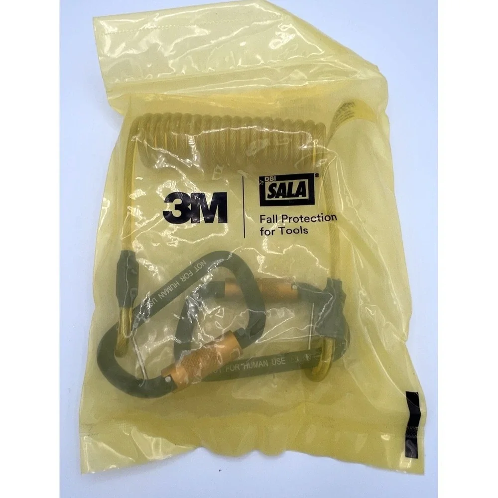 3M Fall Protection Tether Coil 5 lb Hook To Swivel‎ Hook 1500063 H2H New Sealed